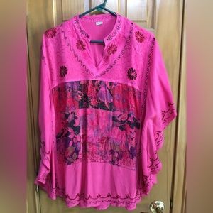India batwing,rayon top